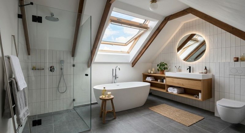 Attic Bathroom Remodeling in Middlesex County, NJ
